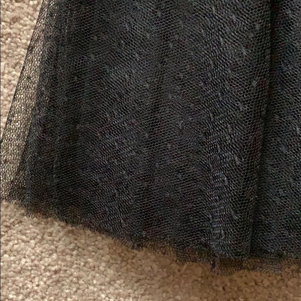 Divided Little Black Dress Lace Mesh & Sat… - Picture 6 of 8